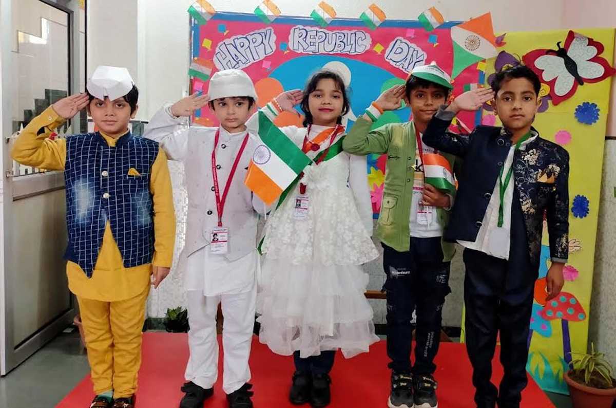 रेयान इंटरनेशनल स्कूल में गणतंत्र दिवस पर फैंसी ड्रेस शो का आयोजन